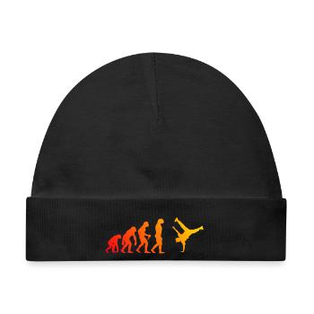 Geschenkidee für einen Hip-Hop-Tänzer mit B-Boying - Baby Premium Organic Mütze - Schwarz - Vorne
