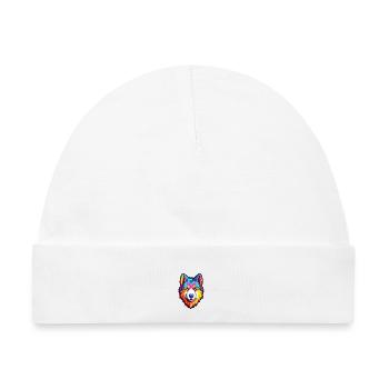 Nördliche Inuit Hunderasse Cartoon Kawaii Illustrati - Baby Premium Organic Mütze - Weiß - Vorne