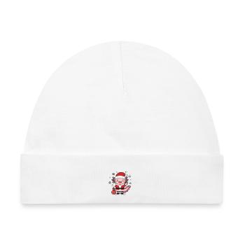 Süße Kawaii Axolotl Santa Weihnachtsgeschenktüte - Baby Premium Organic Mütze - Weiß - Vorne