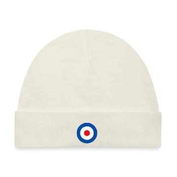 Britische Rundum-Roundel Retro - Baby Premium Organic Mütze - Naturweiß - Vorne
