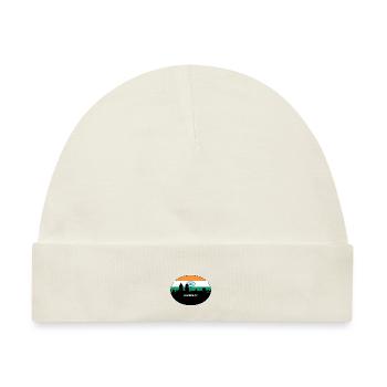 Mumbai, Indien, Flagge, Skyline, Silhouette, Travel - Baby Premium Organic Mütze - Naturweiß - Vorne