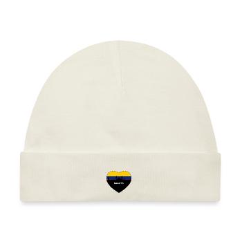 Bogota Kolumbien Flagge Skyline Reise Souvenir - Baby Premium Organic Mütze - Naturweiß - Vorne