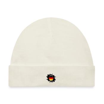 Aachen Skyline Deutschland Flagge Reise-Souvenir - Baby Premium Organic Mütze - Naturweiß - Vorne
