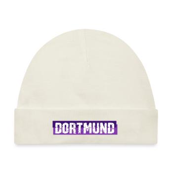 Dortmund - Grunge - Schriftzug - Deutschland - Baby Premium Organic Mütze - Naturweiß - Vorne