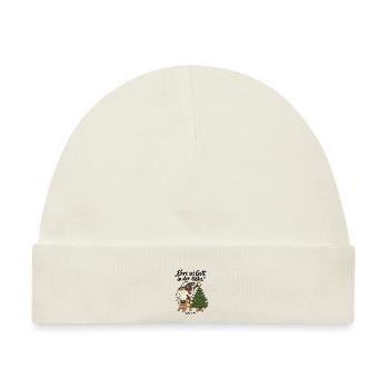 Weihnachtsbaum Schaf Weihnachtspullover Christlich - Baby Premium Organic Mütze - Naturweiß - Vorne