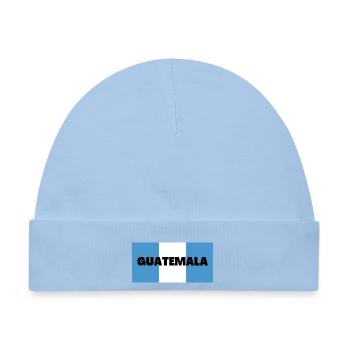 Guatemala in guatemaltekischen Flaggenfarben - Baby Premium Organic Mütze - Hellblau - Vorne