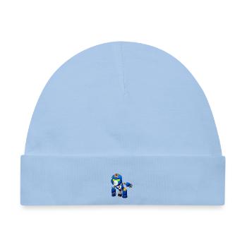 Robot - Baby Premium Organic Mütze - Hellblau - Vorne