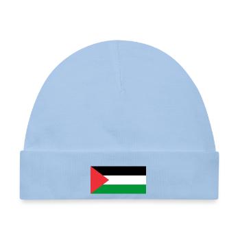 Palästina – Palästinensische geometrische Flagge - Baby Premium Organic Mütze - Hellblau - Vorne