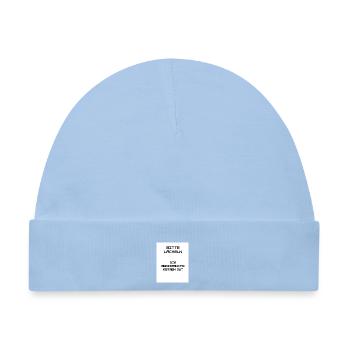 Keep Smiling - Baby Premium Organic Mütze - Hellblau - Vorne