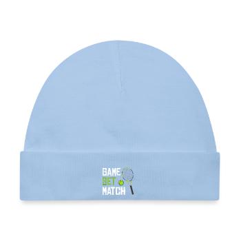 Game Set Match Tennis - Baby Premium Organic Mütze - Hellblau - Vorne