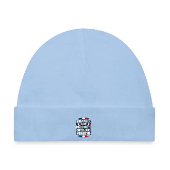 Nur auf der Autobahn bin ich links - Baby Premium Organic Mütze - Hellblau - Vorne