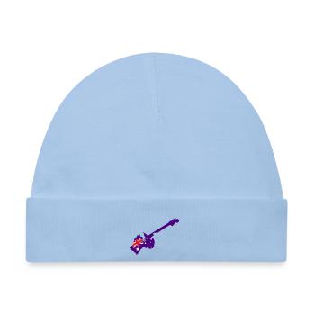 Purple Austral Guitar - Baby Premium Organic Mütze - Hellblau - Vorne