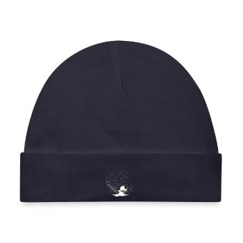 Schneemann im Sturm - Baby Premium Organic Mütze - Navy - Vorne