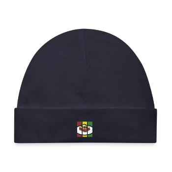 Ofenfrische Lasagne Käsekruste - Baby Premium Organic Mütze - Navy - Vorne