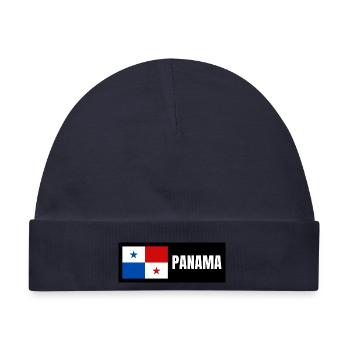 Panama Flagge - Baby Premium Organic Mütze - Navy - Vorne