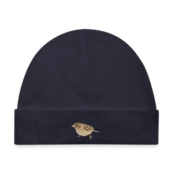 Vogel - Baby Premium Organic Mütze - Navy - Vorne