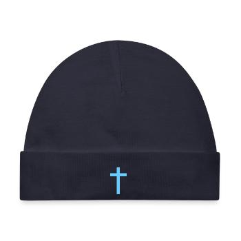simple cross - Baby Premium Organic Mütze - Navy - Vorne
