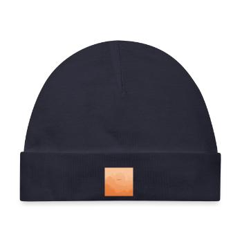 Abendhimmel mit Wolken und Sonnenuntergang - Baby Premium Organic Mütze - Navy - Vorne