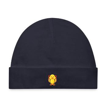 Schulanfänger Küken - Baby Premium Organic Mütze - Navy - Vorne