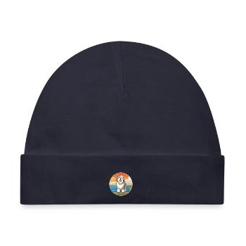 Alter englischer Schäferhund Hund Rasse Cartoon Kawaii Hund - Baby Premium Organic Mütze - Navy - Vorne