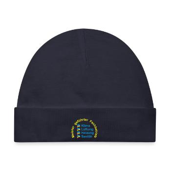 Klima Lüftung Heizung Sanitär - Meister - Baby Premium Organic Mütze - Navy - Vorne