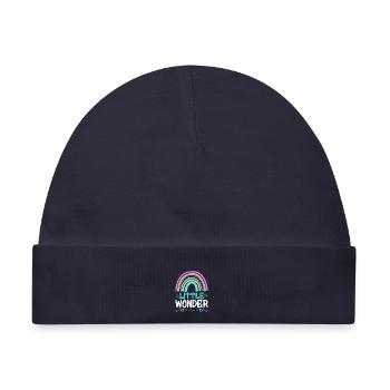 Baby Geschenk - Baby Premium Organic Mütze - Navy - Vorne