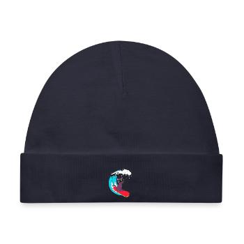Surfer - Baby Premium Organic Mütze - Navy - Vorne