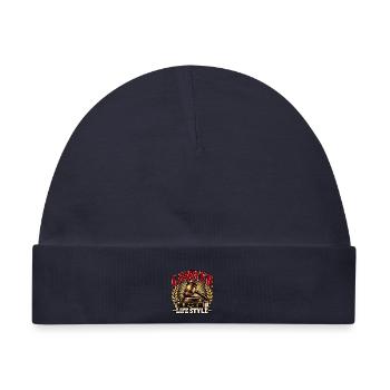 Anwalts-Lebensstil-Emblem - Baby Premium Organic Mütze - Navy - Vorne
