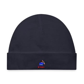 Wahre Klasse braucht keine Worte. Ein Design - Baby Premium Organic Mütze - Navy - Vorne