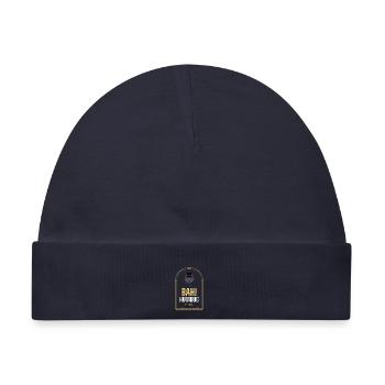 Bah! Humbug Society lustiger Weihnachtspullover - Baby Premium Organic Mütze - Navy - Vorne