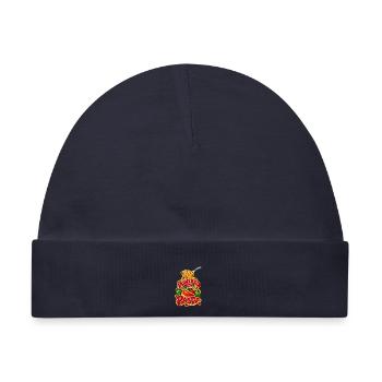 Powered by Pasta: Italienisches Essen - Baby Premium Organic Mütze - Navy - Vorne
