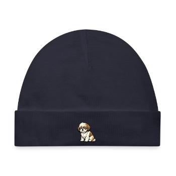 Shih tzu Shih tzus Shih tzu Besitzer Shih tzu fan - Baby Premium Organic Mütze - Navy - Vorne