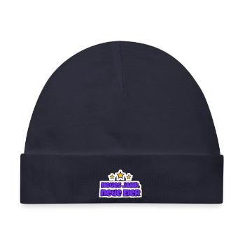 Neues Jahr, neue Eier Silvester Sticker - Baby Premium Organic Mütze - Navy - Vorne