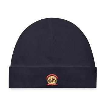 Ich bin Gravelbiker im Genuss-Modus - Baby Premium Organic Mütze - Navy - Vorne