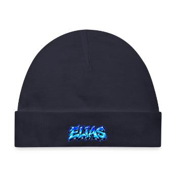 ELIAS Graffiti Name Street Art Hip Hop 3D - Baby Premium Organic Mütze - Navy - Vorne