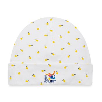 Skydive Fallschirmspringer Skydiver Freifall - Baby Premium Organic Mütze - Weiß/Zitronengelb - Vorne