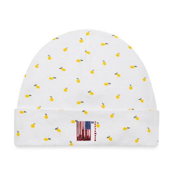 11 September - Patriot Day USA Gedenken - Baby Premium Organic Mütze - Weiß/Zitronengelb - Vorne