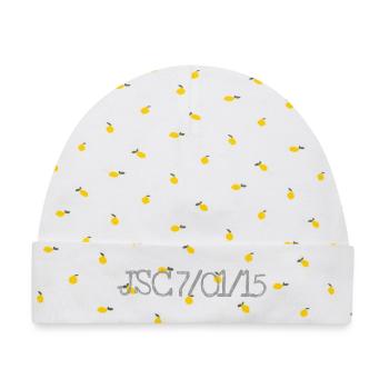 Slogan "Je suis Charlie" 01.07.2015 - Baby Premium Organic Mütze - Weiß/Zitronengelb - Vorne