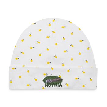 Nutria Biber Biberratte Wasserratte - Baby Premium Organic Mütze - Weiß/Zitronengelb - Vorne