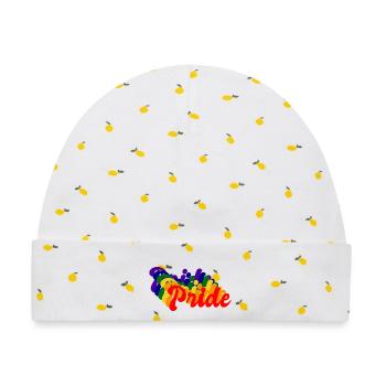 Stolz LGBT Retro - Baby Premium Organic Mütze - Weiß/Zitronengelb - Vorne