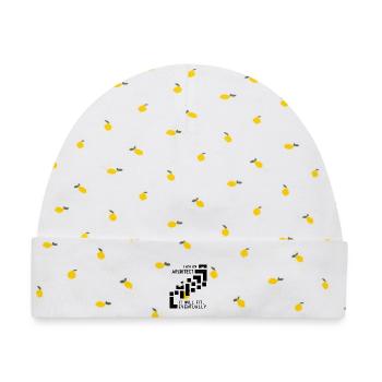 Architect - Baby Premium Organic Mütze - Weiß/Zitronengelb - Vorne
