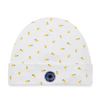 Tears in Rain - Baby Premium Organic Mütze - Weiß/Zitronengelb - Vorne