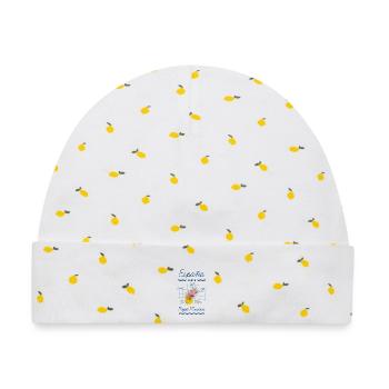 Murcianisches Mojete - Baby Premium Organic Mütze - Weiß/Zitronengelb - Vorne