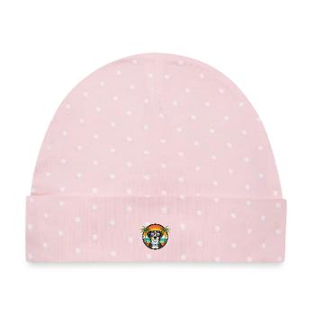 Entlebucher Sennenhund Rasse Cartoon Sonnenbrille - Baby Premium Organic Mütze - Rosa/Weiße Punkte - Vorne