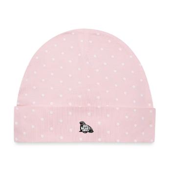 Südseeelefant - Baby Premium Organic Mütze - Rosa/Weiße Punkte - Vorne