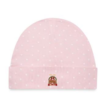Ho Ho Hob di gern Weihnachtspulli - Baby Premium Organic Mütze - Rosa/Weiße Punkte - Vorne