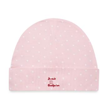 Ich bin jemand – Feminismus - Baby Premium Organic Mütze - Rosa/Weiße Punkte - Vorne