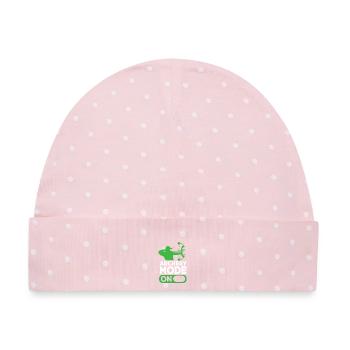 Bogenschießen Bogen Bogenschütze - Baby Premium Organic Mütze - Rosa/Weiße Punkte - Vorne