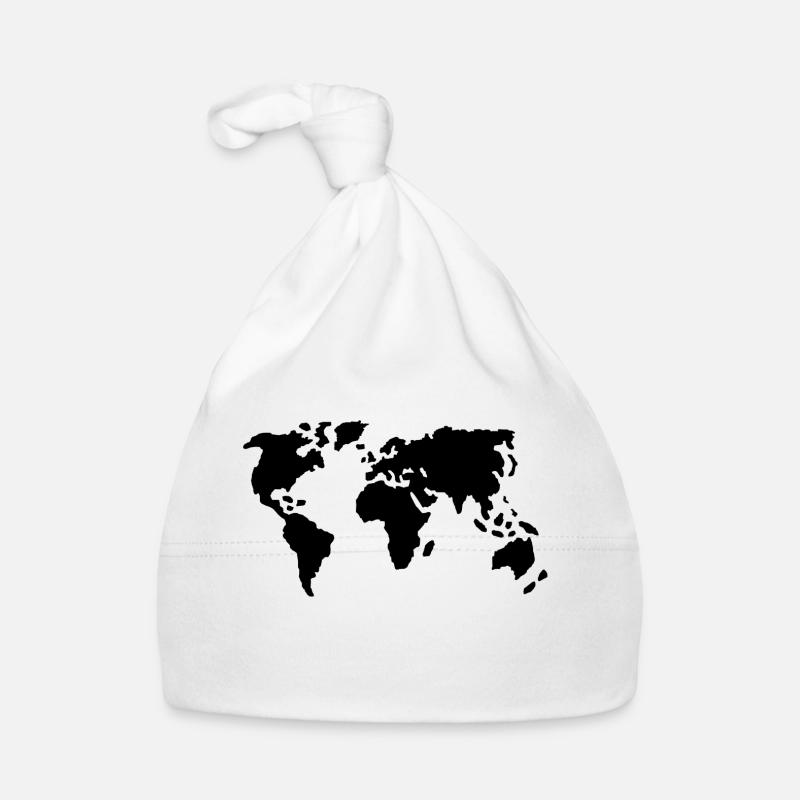 Welt - Baby Bio-Mütze - Weiß