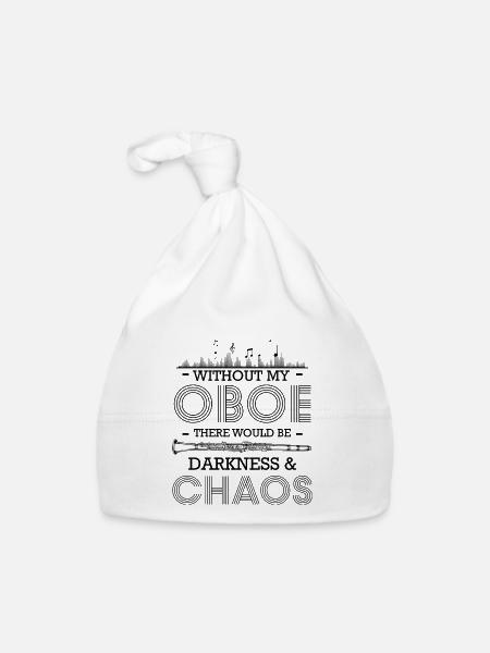 Oboe - Baby Bio-Mütze - Weiß - Vorne